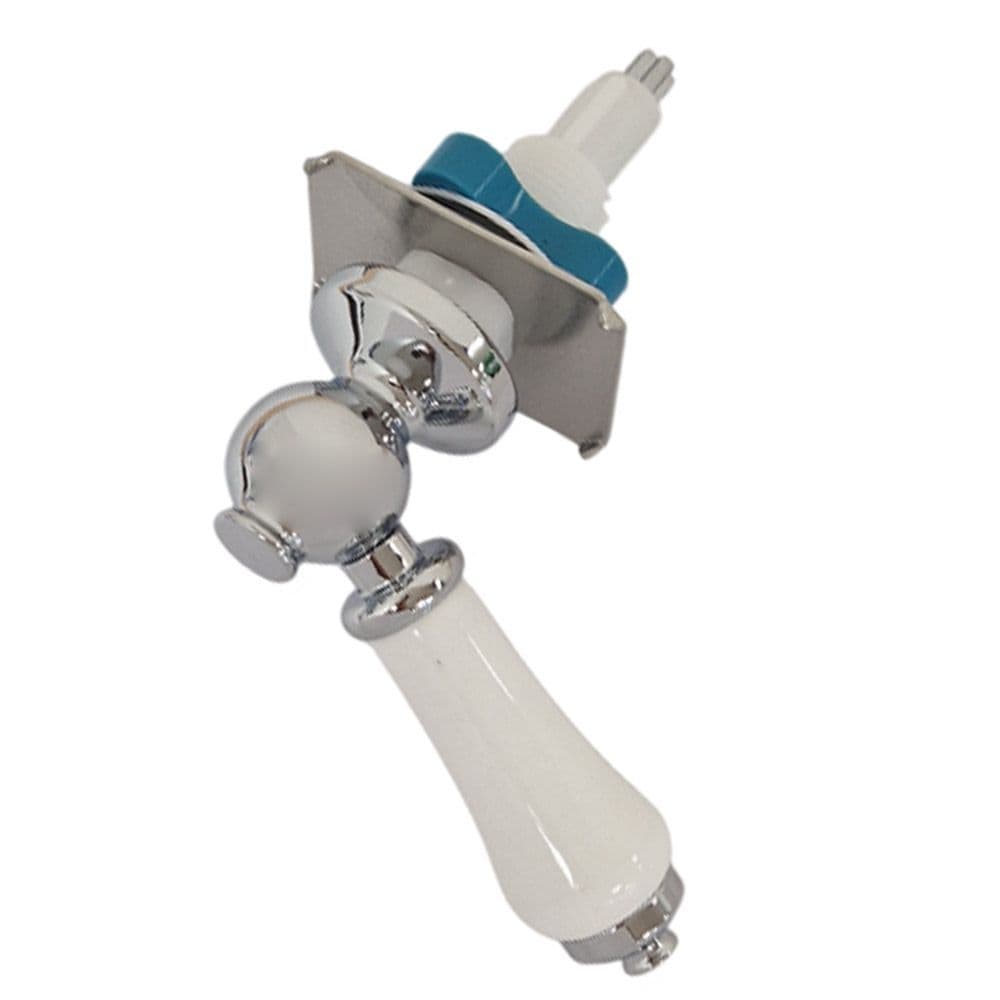 FixRite Traditional Cable Lever Handle Chrome/White Ceramic FR303300