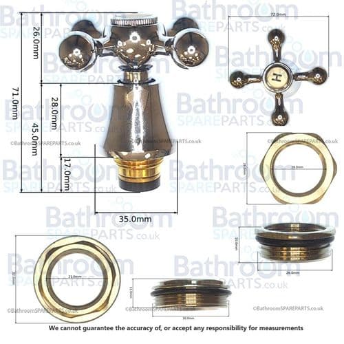 Fixrite Traditional Head Tap Reviver KJ 3/4 TC