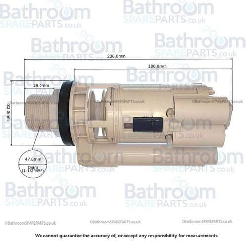Fluidmaster Dual Flush Pneumatic Valve 1.5″ C360117