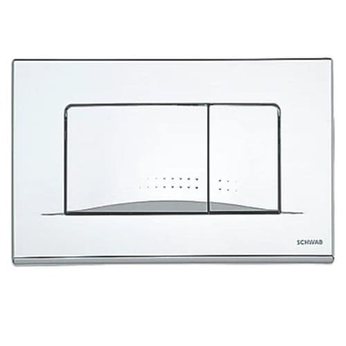 Fluidmaster Schwab Dots Duo Flush Plate Chrome 257429