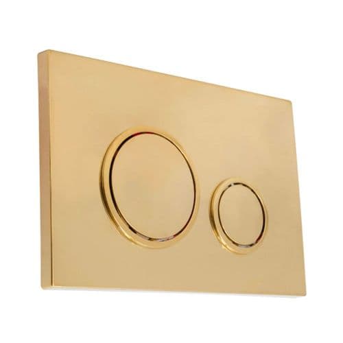 Fluidmaster T-Series P47 Circle Plate Brushed Brass 675360