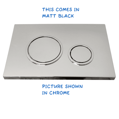 Fluidmaster T-Series P47 Circle Plates Matt Black P47-0190-0240