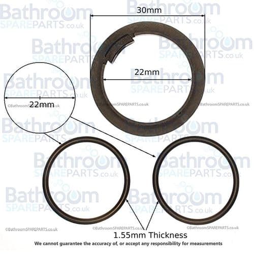 Francis Pegler Titanium/Rosedale O Ring Pack 854296