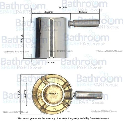 Francis Pegler Visio Pair of Handles 854834