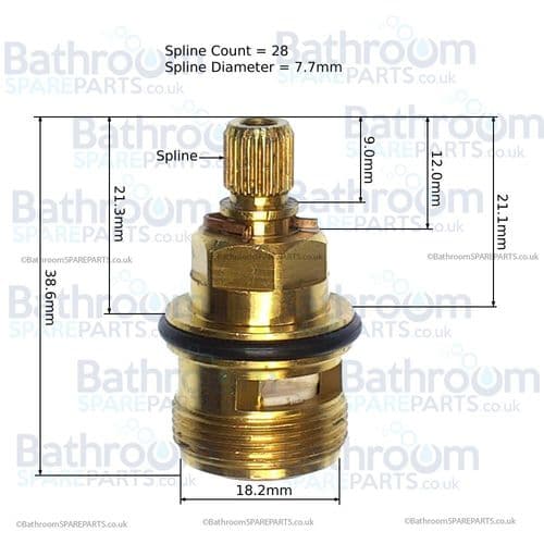 Franke Ascona Cold Compatible Post 2016 Cartridge 133.0358.055