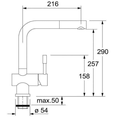 Franke Atlas Stainless Steel Kitchen Tap Spare Parts 115.0363.817