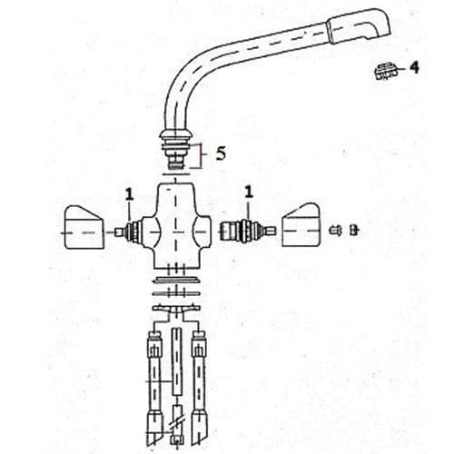 Franke Davos J Chrome Kitchen Tap Spare Parts 115.0050.044
