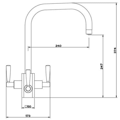Franke Eiger U-Spout Chrome Kitchen Tap Spare Parts 115.0049.990
