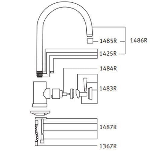 Franke Fuji Silk Steel Kitchen Tap Spare Parts 115.0250.327
