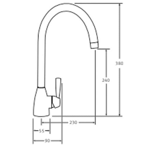 Franke Gotthard Chrome Kitchen Tap Spare Parts 115.0049.994