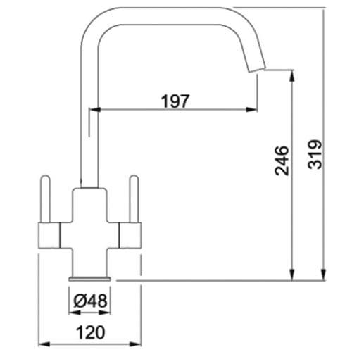 Franke Maris Silk Steel Kitchen Tap Spare Parts 115.0311.219