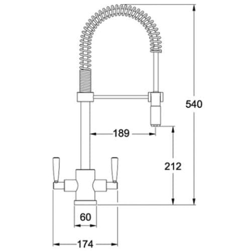 Franke Olympus Pull-Out Nozzle Silk Steel Kitchen Tap Spare Parts 115.0311.190