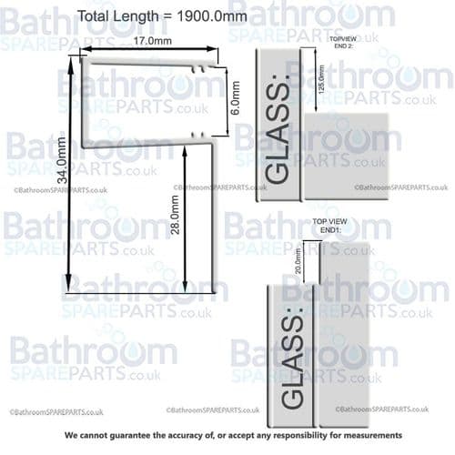 Frontline 1900mm Shower Seal PART0381