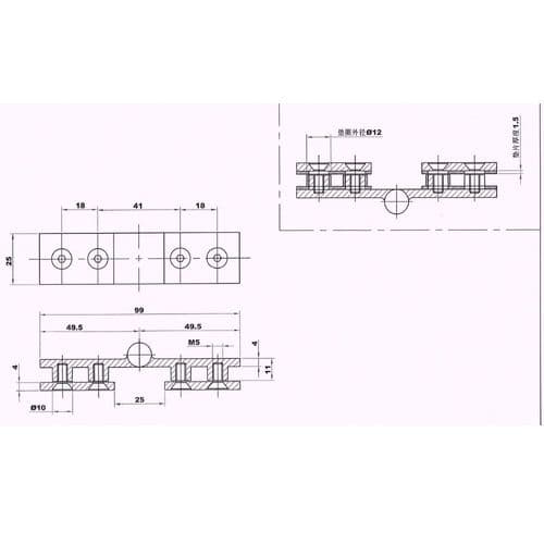Frontline Bath Screen Hinge SP00205
