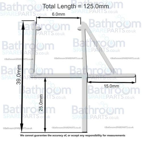 FrontLine Bathrooms L Shaped Blok Bath Bathscreen (850+150)x1500mm Side Screen Bottom Seal  NB6L5