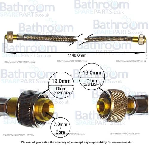 Geberit 114 cm Bottom Water Supply Connection Set 131.138.00.1