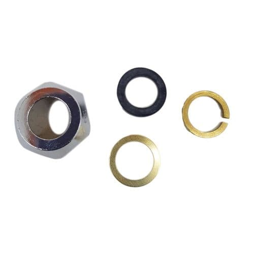 Geberit 3/8" Brass Nut and Washer Set 294.833.21.1