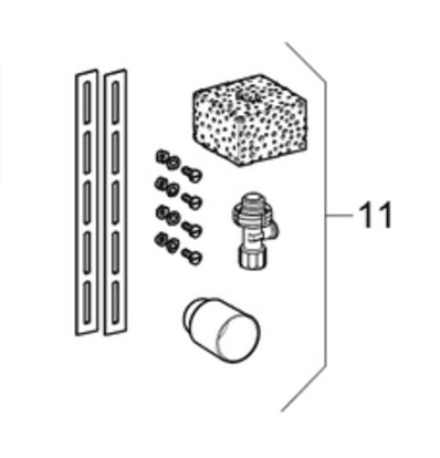 Geberit 8cm Concealed Cistern Mounting Accessories 241.297.00.1