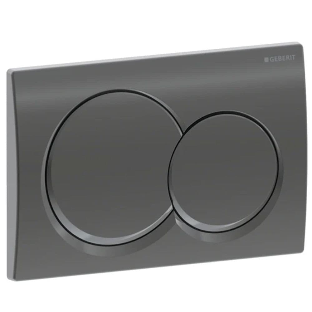 Geberit Alpha 01 Black Chrome Dual Flush Plate 115 035 QC 1