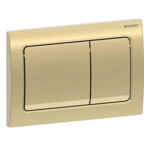 Geberit Alpha 01 Brass Dual Flush Plate 115.055.QE.1