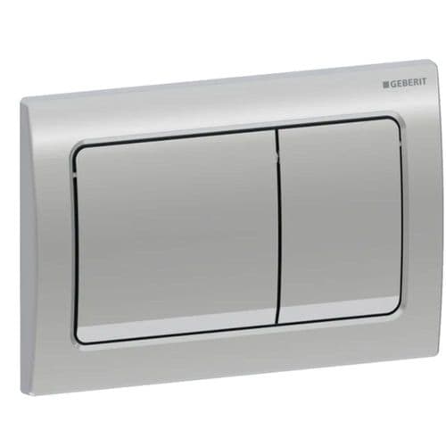Geberit Alpha 01 Gloss Chrome Dual Flush Plate 115.055.21.1