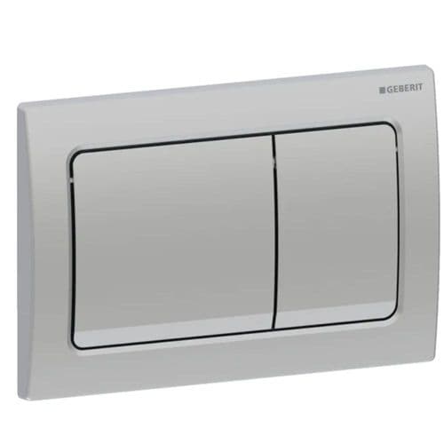 Geberit Alpha 01 Matt Chrome Dual Flush Plate 115.055.46.1