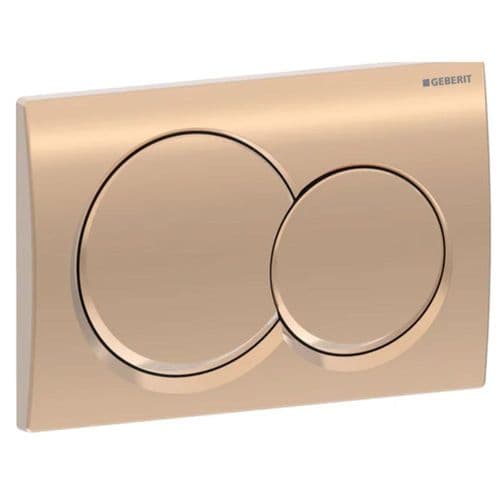 Geberit Alpha 01 Red Gold Dual Flush Plate 115.035.QA.1