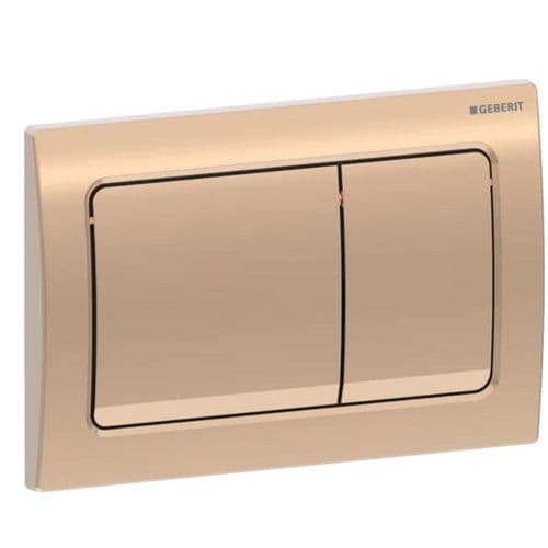 Geberit Alpha 01 Red Gold Dual Flush Plate 115.055.QA.1