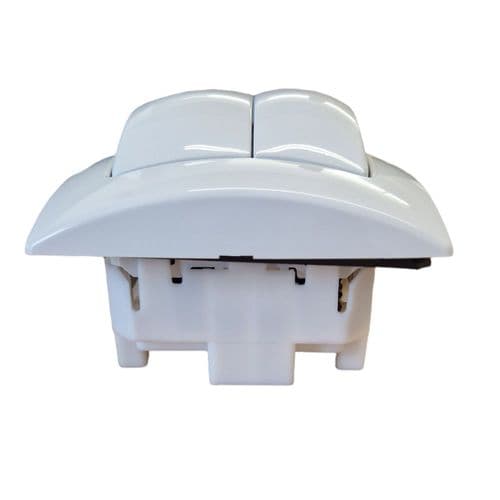 Geberit Alpine White Dual Flush Hand Operated Actuator 240.572.11.1