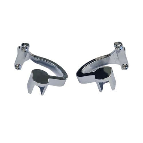 Geberit AquaClean Mera Toilet Seat Cover Hinge Set Chrome Plated 245.666.21.1