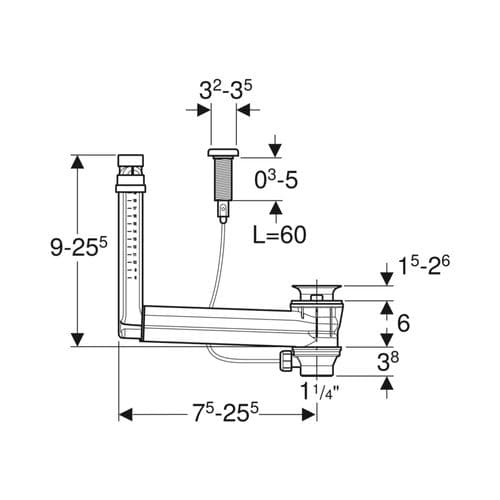 Geberit Basin Clou Waste 152.017.00.1