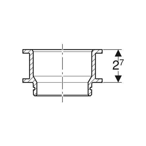 Geberit Bath Waste Extension Piece 150.247.00.1