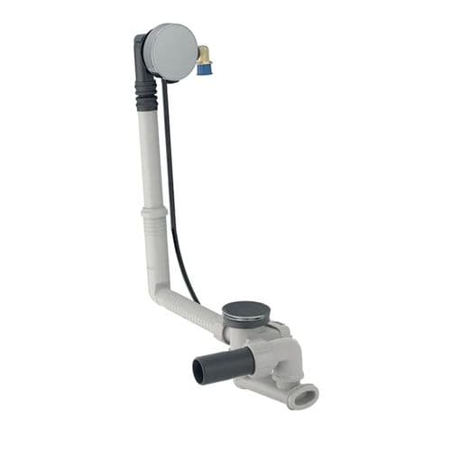 Geberit Bathtub Drain Turn Handle Inlet, Ready-To-Fit Straight Connector 150.481.21.1