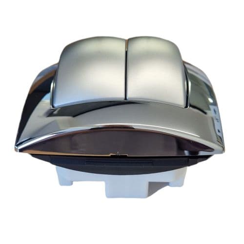 Geberit Bright/Matt Chrome Dual Flush Hand Operated Actuator 240.572.KA.1