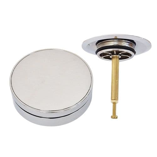 Geberit Chrome Plated Bathtub Drain with Turn Handle 150.300.21.1