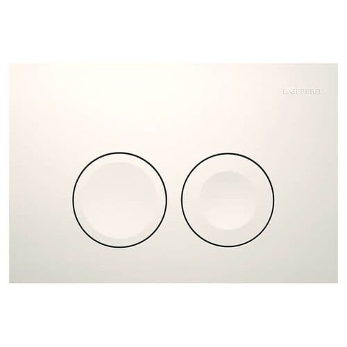 Geberit Delta 21 Alpine White Dual Flush Plate 115.125.11.1