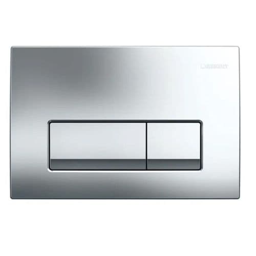 Geberit Delta 50 Flush Plate For Dual Flush Gloss Chrome 115.105.21.5