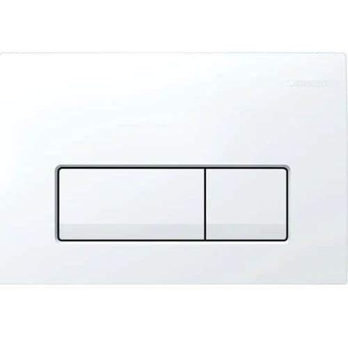 Geberit Delta 50 Flush Plate For Dual Flush White Alpine 115.105.11.5