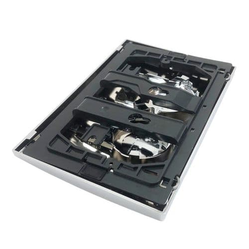 Geberit Delta25 Flush Plate Dual Flush: Gloss Chrome-Plated 115.125.21.5