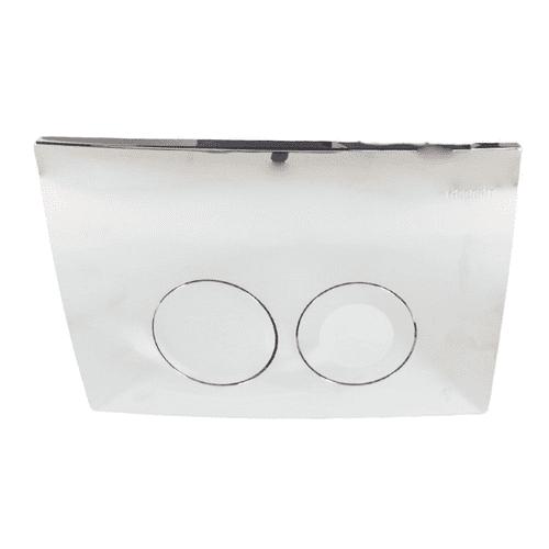 Geberit Delta25 Flush Plate Dual Flush: Gloss Chrome-Plated 115.125.21.5