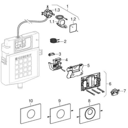 Geberit Electronics Module 241.476.00.1
