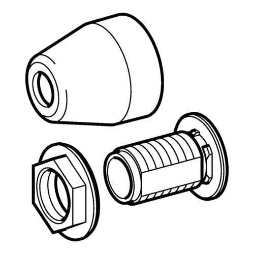 Geberit Exposed Blanking Off Plug for Cisterns and Overflows chrome 274.213.21.1