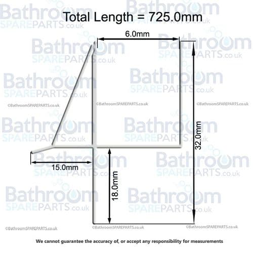 Geberit GEO Shower Seal 244.227.00.1