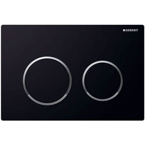 Geberit Kappa 21 Black/Chrome Dual Flush Plate 115.240.KM.1