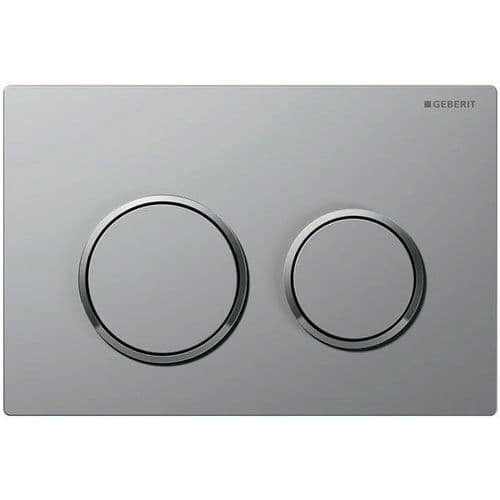 Geberit Kappa 21 Matt/Bright Chrome Dual Flush Plate 115.240.KN.1