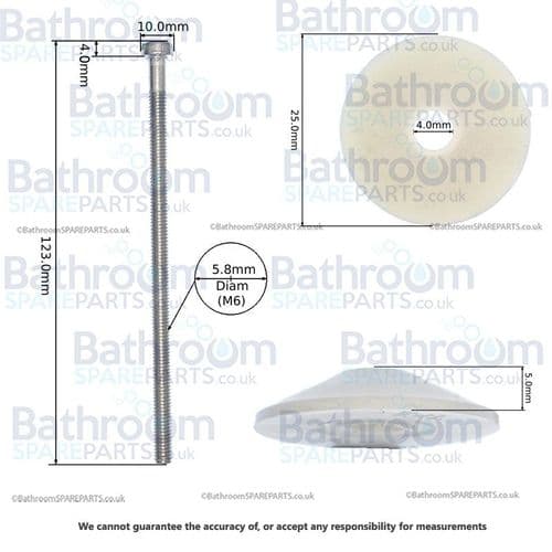 Geberit M6x90 Fastening Set 217.869.00.1