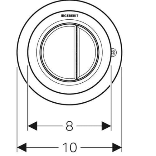 Geberit Pneumatic WC Flush Button  116.050.46.1