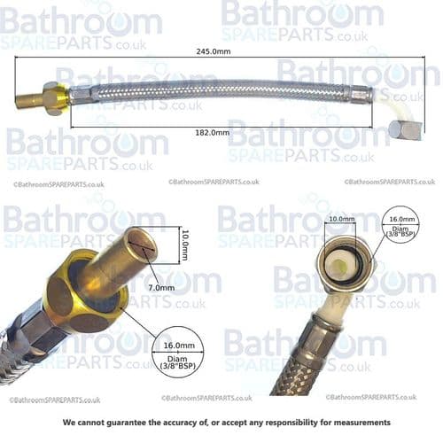 Geberit Reinforced Braided Hose 240.329.00.1