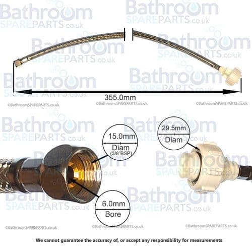 Geberit  Reinforced Braided Hose 240.989.00.1