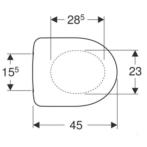 Geberit Selnova White Duroplast Toilet Seat & Cover 500.331.01.6